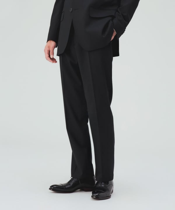 【10%OFFクーポン対象】ウール混 ベーシック ソリッド 3ボタン スーツ [H:178cm C:87 W:72 H:86 Size:L]