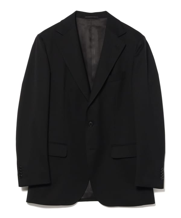 【10%OFFクーポン対象】ウール混 ベーシック ソリッド 3ボタン スーツ