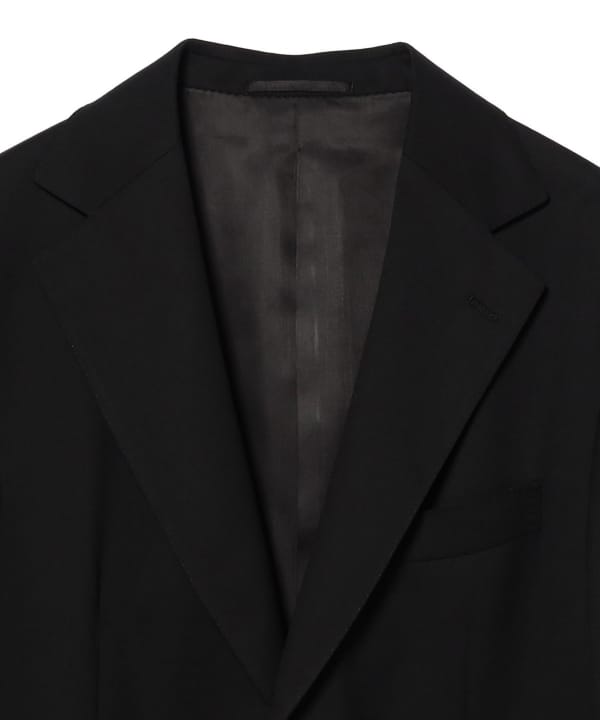【10%OFFクーポン対象】ウール混 ベーシック ソリッド 3ボタン スーツ