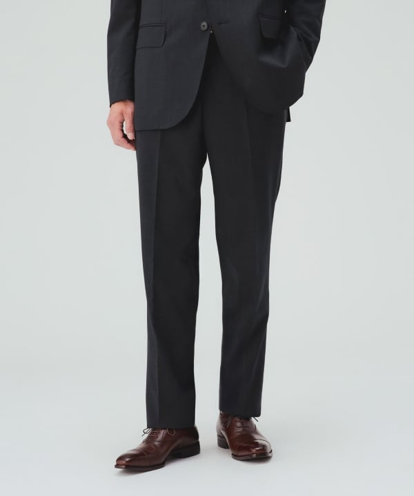 【10%OFFクーポン対象】ウール混 ベーシック ソリッド 3ボタン スーツ [H:178cm C:87 W:72 H:86 Size:L]