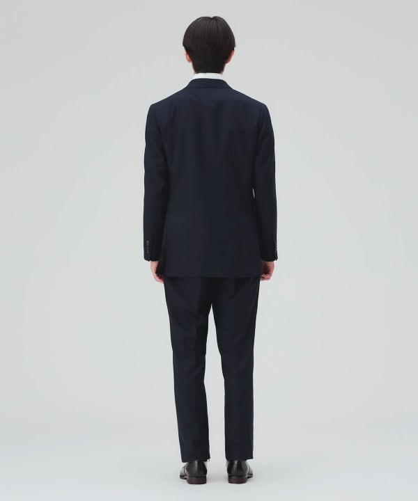 【10%OFFクーポン対象】サルトリア Super100’s ダブルジャケット ソリッド スーツ [H:178cm C:87 W:72 H:86 Size:L]