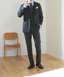 BEAMS HEART / CANONICO グレンチェック 3ピース スーツ