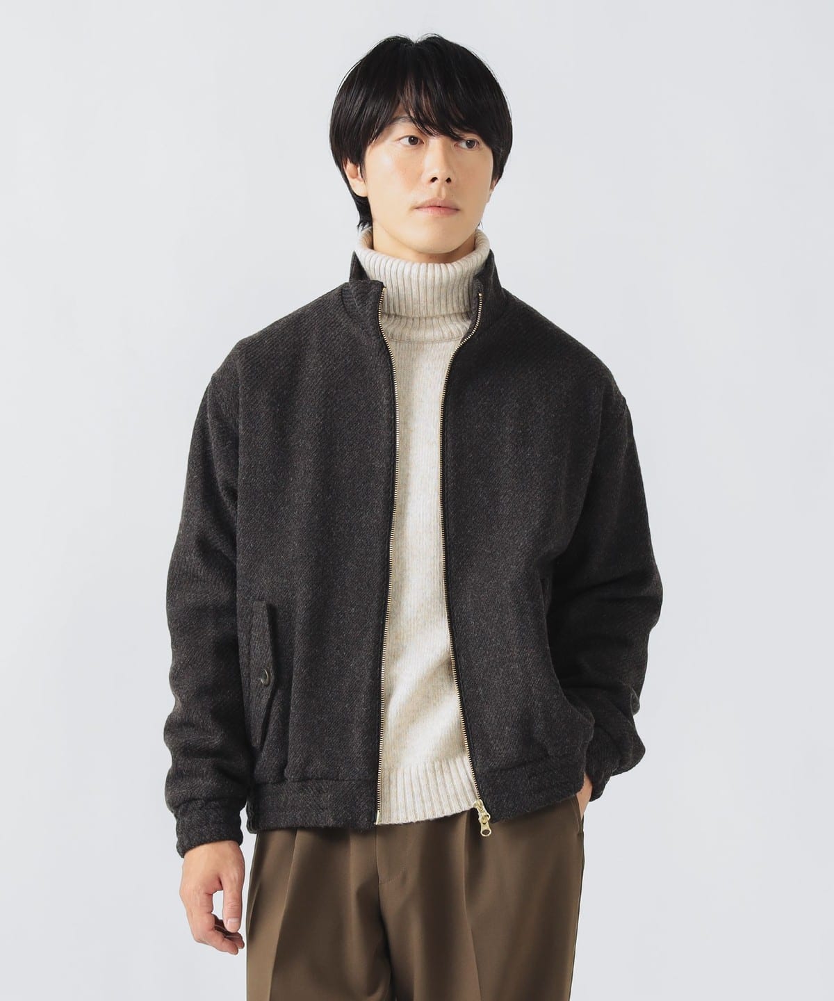 美品　ワイズフォーメン　80s ツイードウール　ブルゾン　ジャケット 中古・古着通販】Y'S for men (ワイズフォーメン) ツイードテーラード