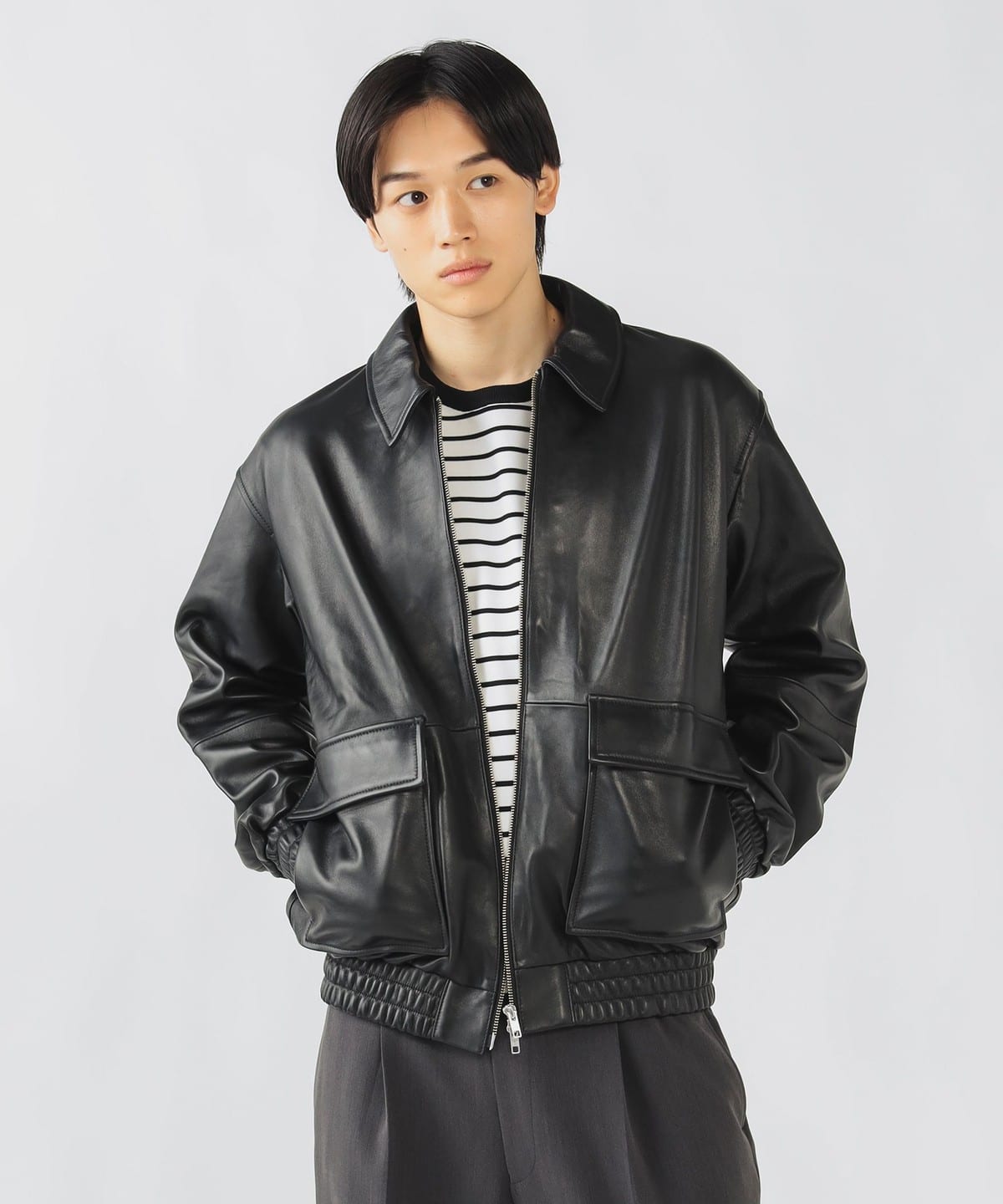 レザー ブルゾン ブルゾン MEN BLACK L レザー ブルゾン ブルゾン MEN BLACK L