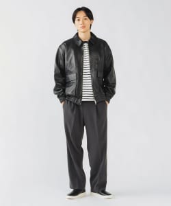 【+15%ポイントUP】レザー ブルゾン（S～XL)
