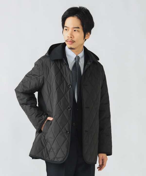 BEAMS HEART（ビームス ハート）キルティング フード ブルゾン