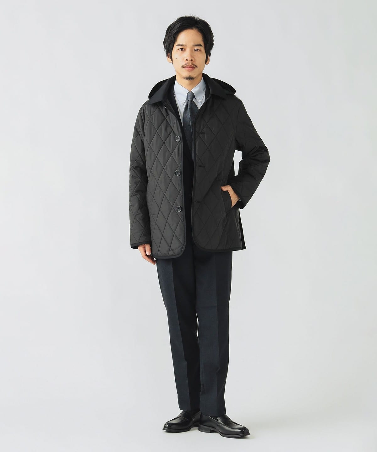 BEAMS HEART（ビームス ハート）キルティング フード ブルゾン