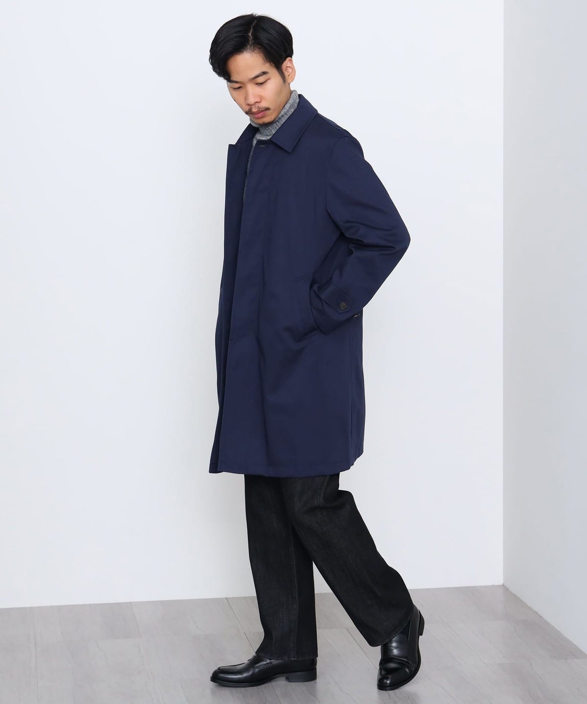 BEAMS HEART ステンカラーコート コート ショート メンズ