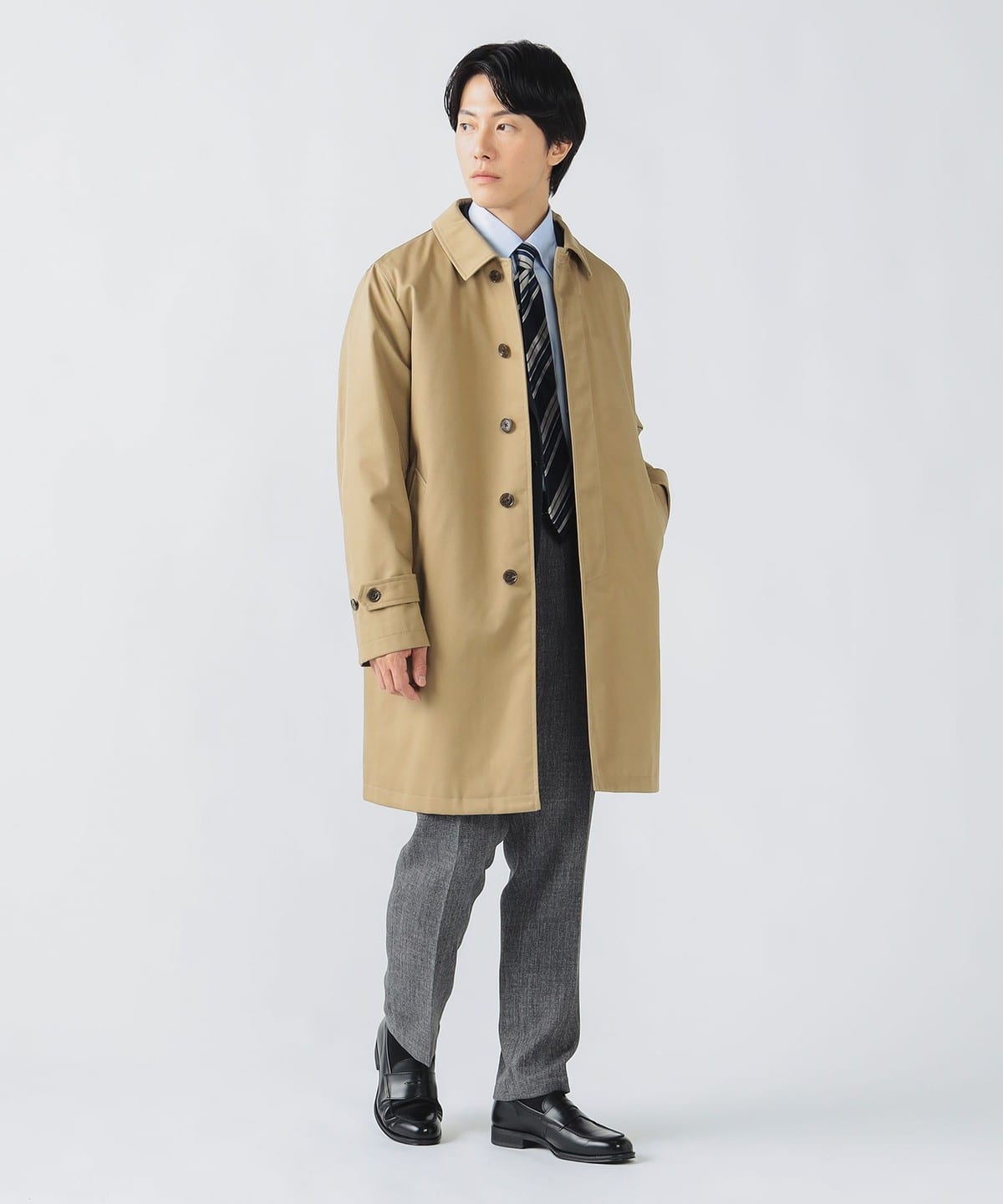 BEAMS HEART（ビームス ハート）撥水 ギャバジン ステンカラーコート