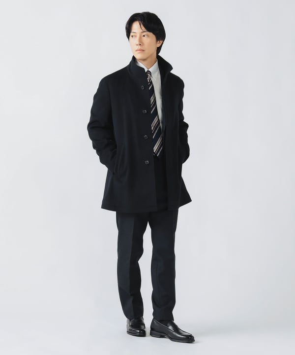 大幅値下げ！BEAMS ツイードハーフコート　ブラック　アウター　サイズ0 BEAMS HEART（ビームス ハート）ウールカシミヤ ショート