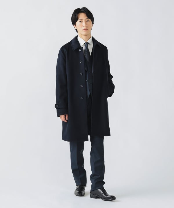 XL ステンカラー コート ビームス BEAMS 黒 ウールスタンドカラー XL ステンカラー コート ビームス BEAMS 黒 ウールスタンドカラー