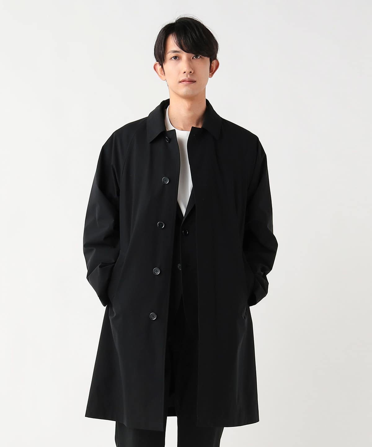 激レア美品！ BEAMS ステンカラーコート リバーシブル ウール 小松 M オンライン ショップファッション - 激レア美品！ BEAMS ステンカラー