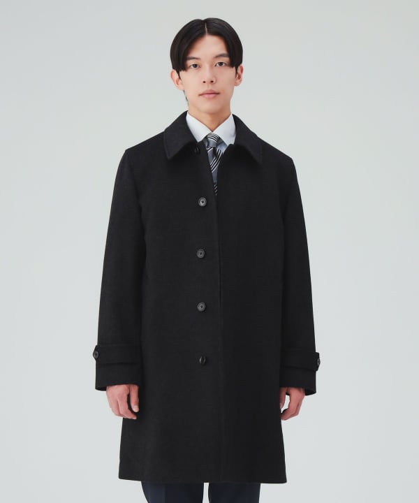 メリノウール スタンドカラー コート [H:178cm C:87 W:72 H:86 Size:L]