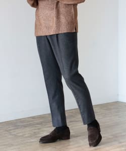 ▲BEAMS HEART / フラノ 1プリーツ スラックス 22AW
