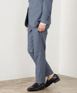 リネンブレンド ストレッチ ノープリーツ スラックス 23SS（S～XL）