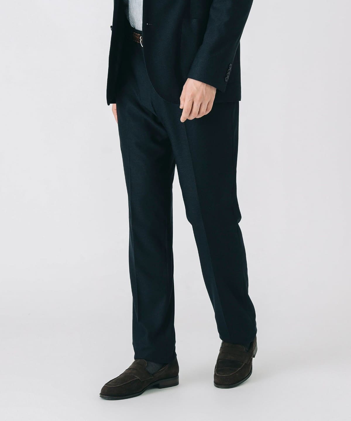 【5/15新規値下げ】【セットアップ対応】メランジニット ノープリーツ スラックス 25SS(S XL) パンツ MEN NAVY XL 【5/15新規値下げ】【セットアップ対応】メランジニット ノープリーツ スラックス 25SS(S XL) パンツ MEN NAVY XL