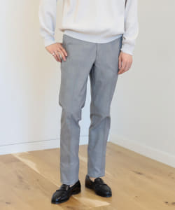 撥水ストレッチチノ チェック スリムフィット スラックス