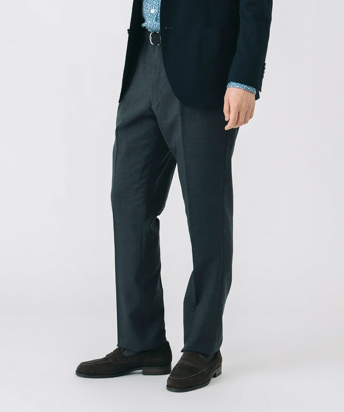 【ウォッシャブル】トロピカルウール ベーシックノープリーツ スラックス(S XXL) パンツ MEN CHARCOAL GREY L 【ウォッシャブル】トロピカルウール ベーシックノープリーツ スラックス(S XXL) パンツ MEN CHARCOAL GREY L