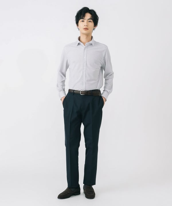 【美品/L相当】ビームスハート スーツ ジャケット パンツ 濃紺 SOLOTEX BEAMS HEART（ビームス ハート）SOLOTEX(R) 麻 2ボタン