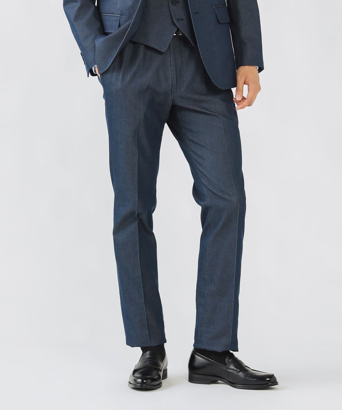 【+15%ポイントUP】ストレッチデニム スラックス 25FW(S XL・セットアップ対応) パンツ MEN INDIGO M 【+15%ポイントUP】ストレッチデニム スラックス 25FW(S XL・セットアップ対応) パンツ MEN INDIGO M