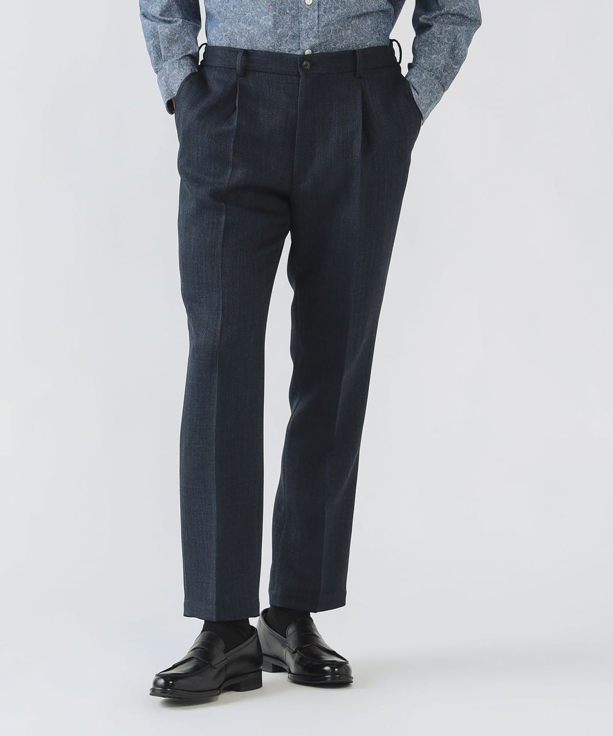 【+15%ポイントUP】ミックスツイード スラックス(S XL) パンツ MEN NAVY XL 【+15%ポイントUP】ミックスツイード スラックス(S XL) パンツ MEN NAVY XL