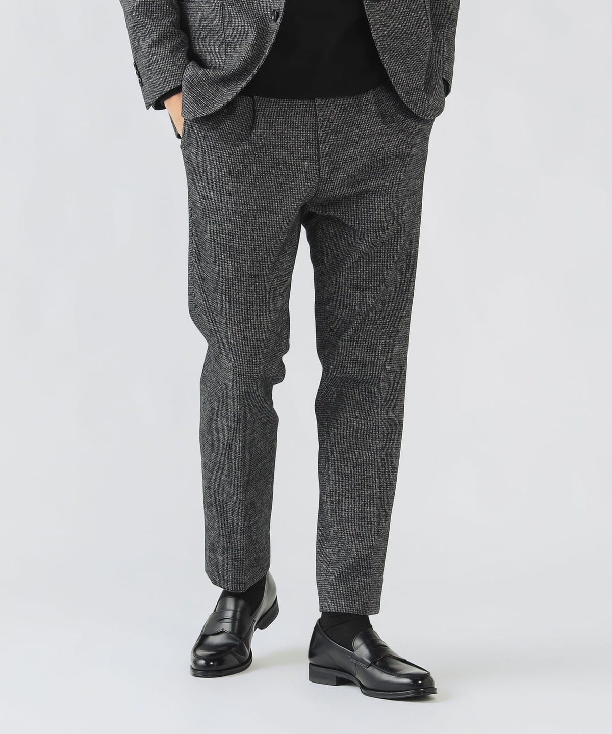 BEAMS HEART（ビームス ハート）千鳥柄 ジャージ イージー スラックス