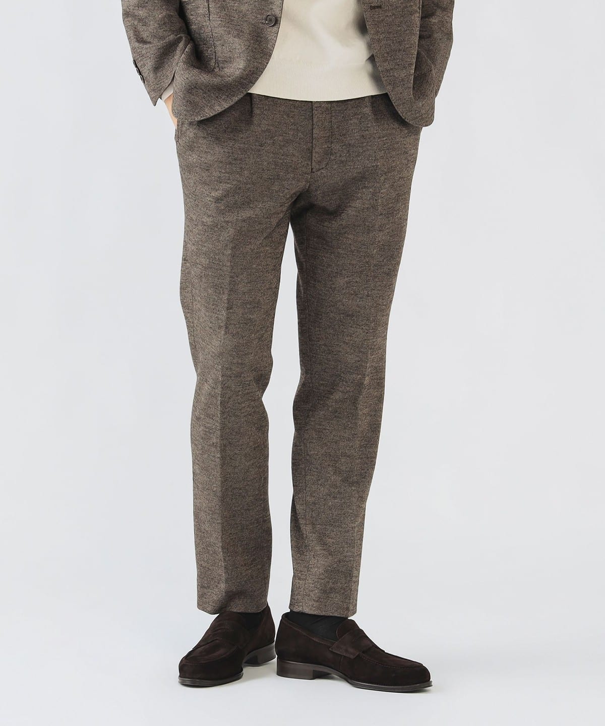 【+15%ポイントUP】ウールジャージ イージー スラックス(S XL・セットアップ対応) パンツ MEN BROWN XL 【+15%ポイントUP】ウールジャージ イージー スラックス(S XL・セットアップ対応) パンツ MEN BROWN XL