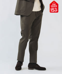 【+15%ポイントUP】ウール混チノ スラックス（S～XL・セットアップ対応）