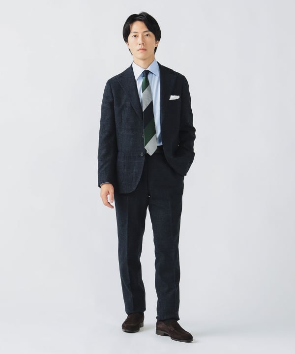 BEAMS PLUS 2Pleats Flannel ネイビー　XLサイズ ビームス プラス 2プリーツ フランネル ネイビー