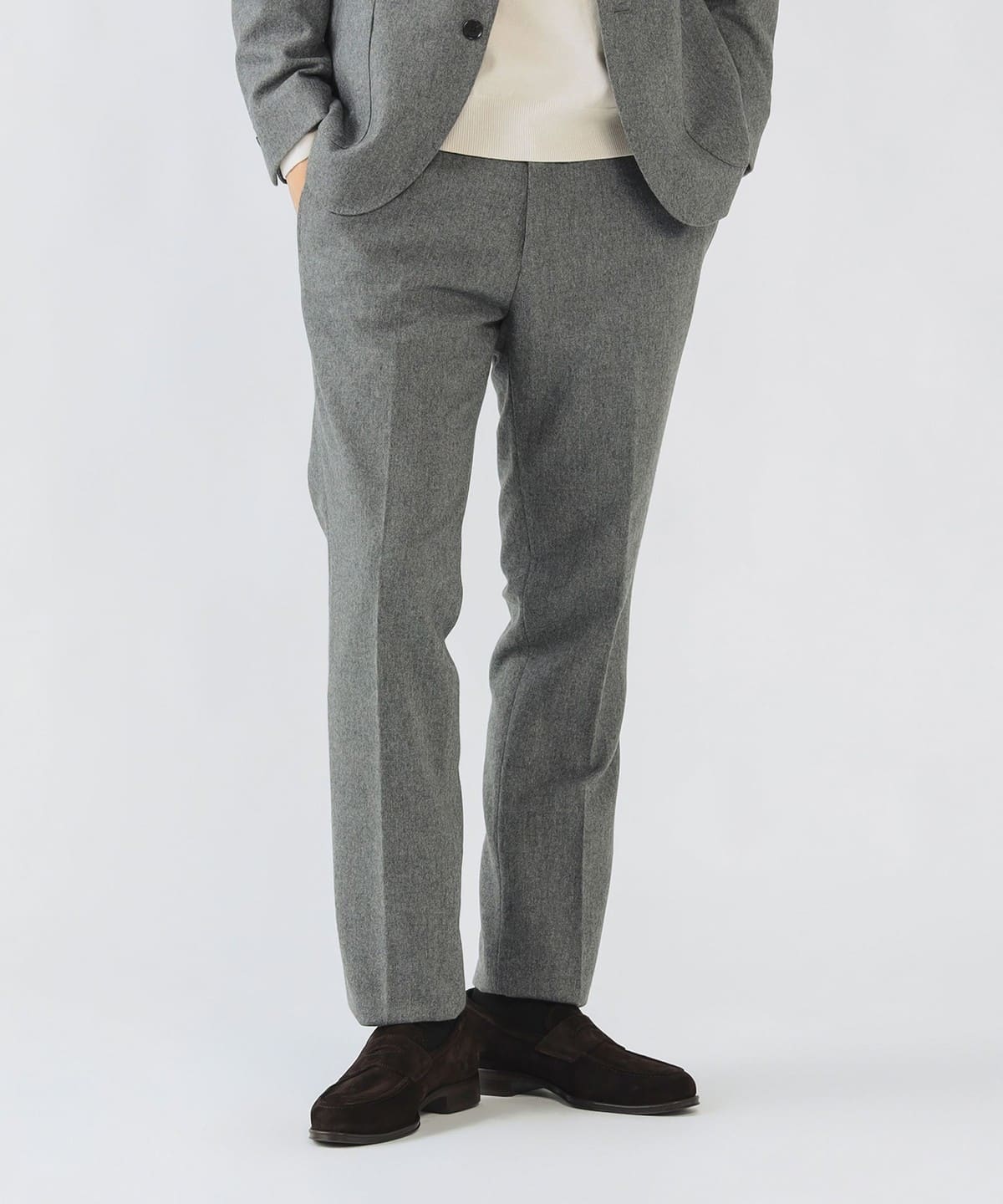 フランネル ノープリーツ スラックス 25FW(S XXL・セットアップ対応) パンツ MEN GREY XXL フランネル ノープリーツ スラックス 25FW(S XXL・セットアップ対応) パンツ MEN GREY XXL