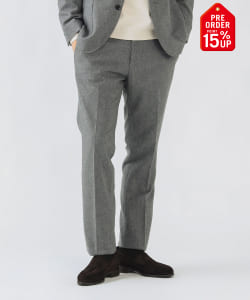 【+15%ポイントUP】フランネル ノープリーツ スラックス 25FW（S～XXL・セットアップ対応）