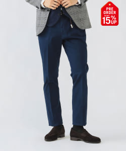 【+15%ポイントUP】ストレッチチノ ノープリーツスラックス 25FW（S～XL）