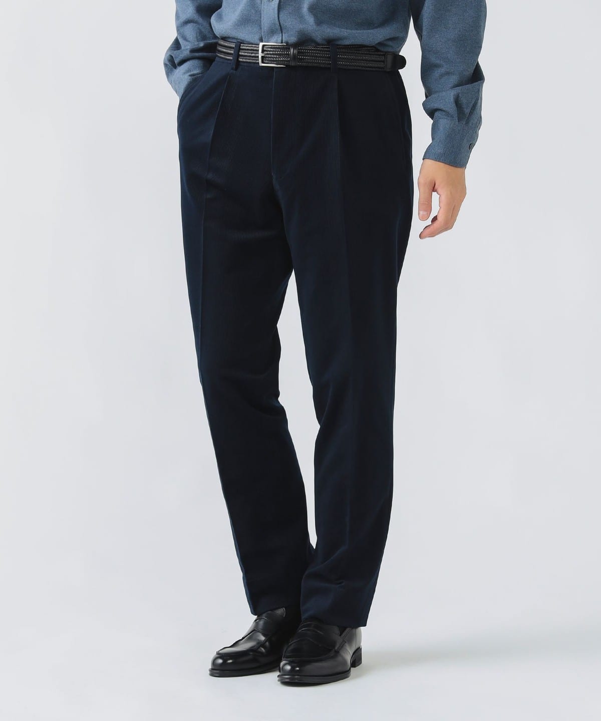 テックコーデュロイ 1プリーツ イージースラックス 25AW(セットアップ対応) パンツ MEN NAVY M テックコーデュロイ 1プリーツ イージースラックス 25AW(セットアップ対応) パンツ MEN NAVY M