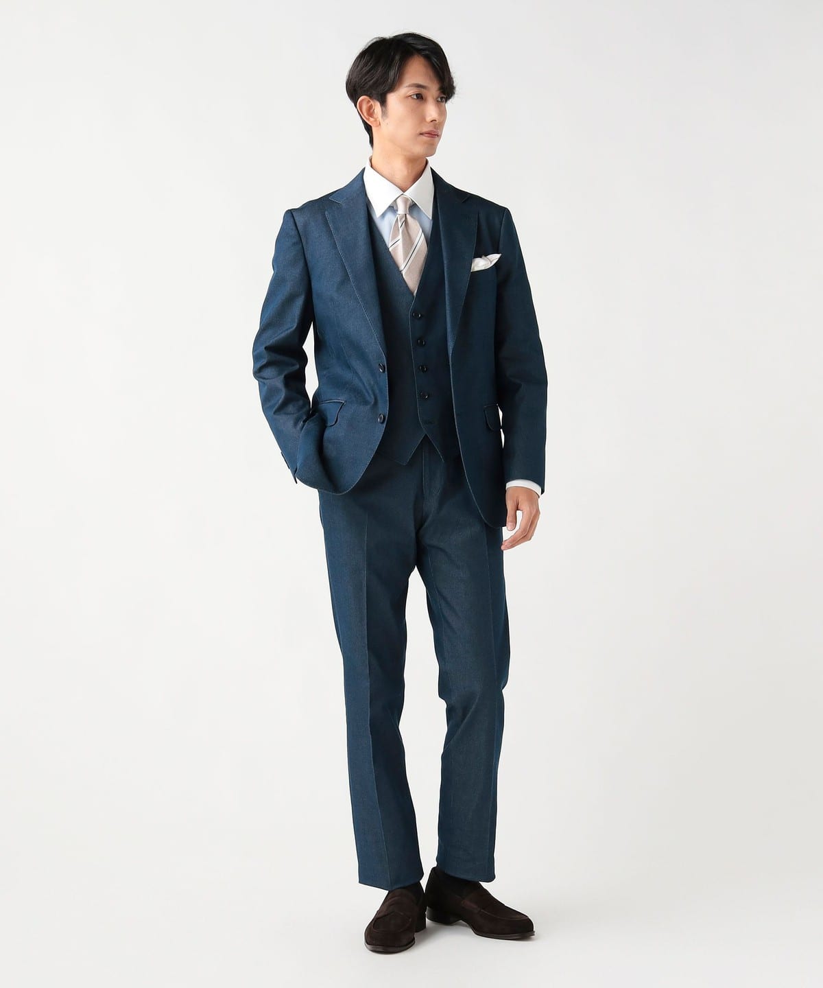 BEAMS HEART（ビームス ハート）ストレッチデニム スラックス