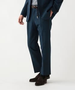 【+10%ポイントUP】デニムプリント シアサッカー スラックス（セットアップ対応）