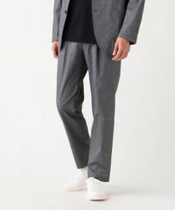 【+10%ポイントUP】麻ブレンド ストレッチ 1プリーツ スラックス 26SS（セットアップ対応）