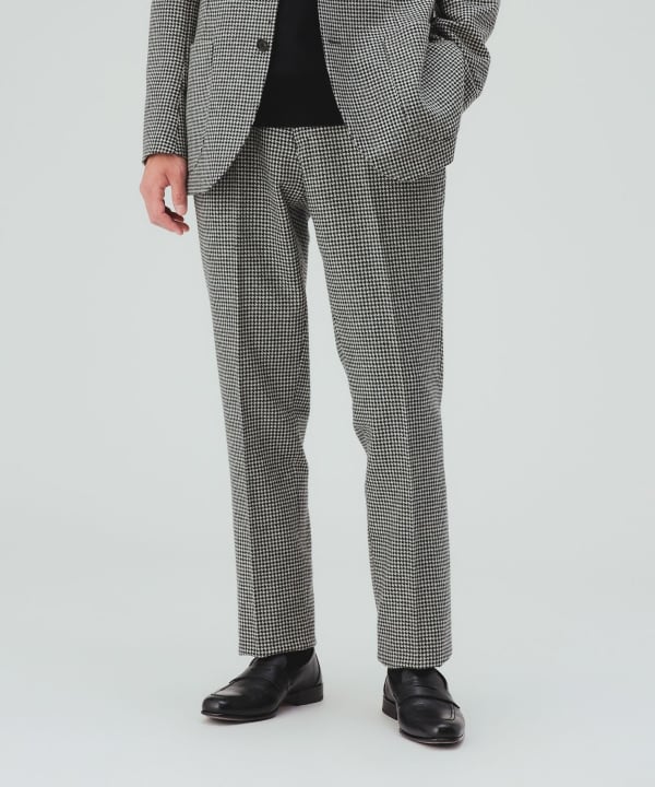 【10%OFFクーポン対象】フランネル ノープリーツ スラックス（セットアップ対応） [H:178cm C:87 W:72 H:86 Size:L]