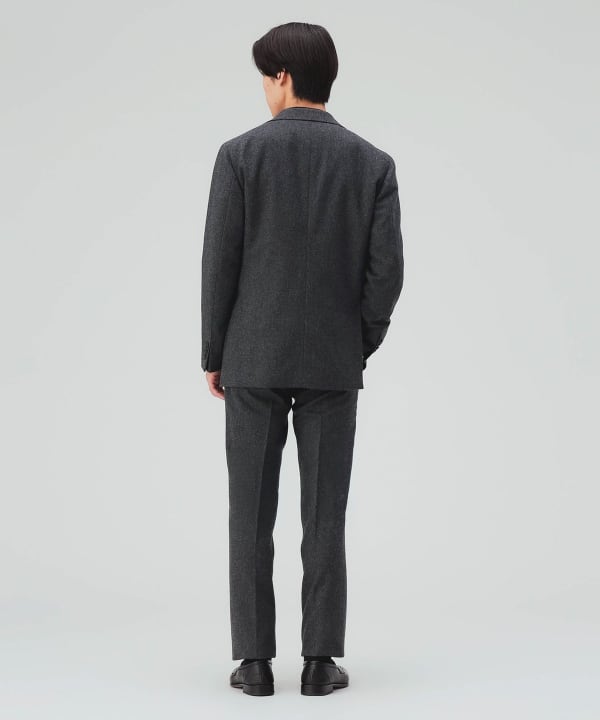 【10%OFFクーポン対象】フランネル ノープリーツ スラックス（セットアップ対応） [H:178cm C:87 W:72 H:86 Size:L]