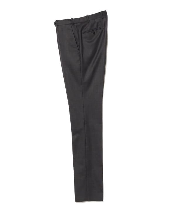 【10%OFFクーポン対象】ストレッチ サージ ノープリーツ スラックス