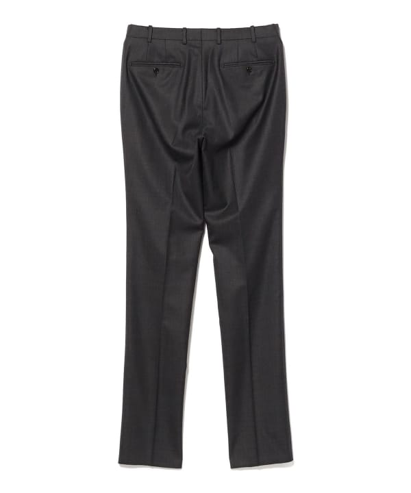 【10%OFFクーポン対象】ストレッチ サージ ノープリーツ スラックス