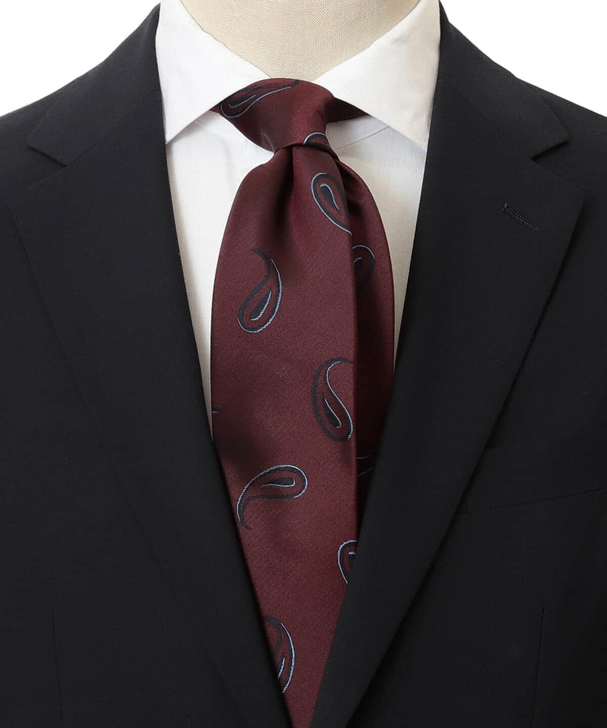 ペイズリー ジャカード ネクタイ 22FW スーツ・ネクタイ MEN WINE FREE ペイズリー ジャカード ネクタイ 22FW スーツ・ネクタイ MEN WINE FREE
