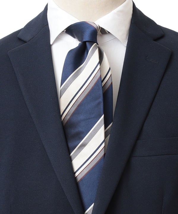 BEAMS EDSIGN紺色ストライプ スーツ(160cm)ワイシャツネクタイ付 BEAMS EDSIGN紺色ストライプ スーツ(160cm)ワイシャツネクタイ付 BEAMS