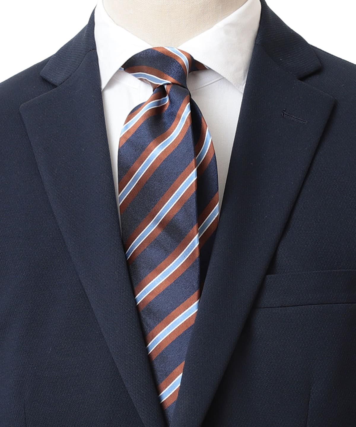 ストライプ ネクタイ 23SS スーツ・ネクタイ MEN LT. BROWN FREE ストライプ ネクタイ 23SS スーツ・ネクタイ MEN LT. BROWN FREE