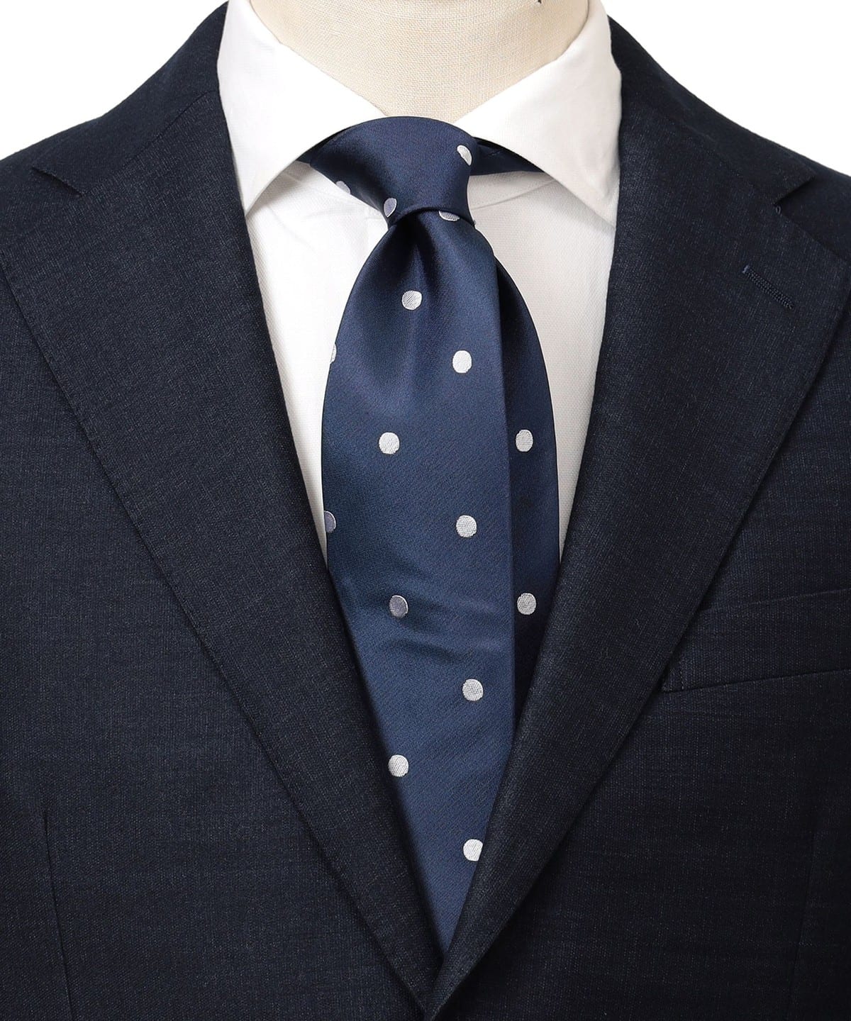 ドット ネクタイ 23AW② スーツ・ネクタイ MEN NAVY ONE SIZE ドット ネクタイ 23AW② スーツ・ネクタイ MEN NAVY ONE SIZE