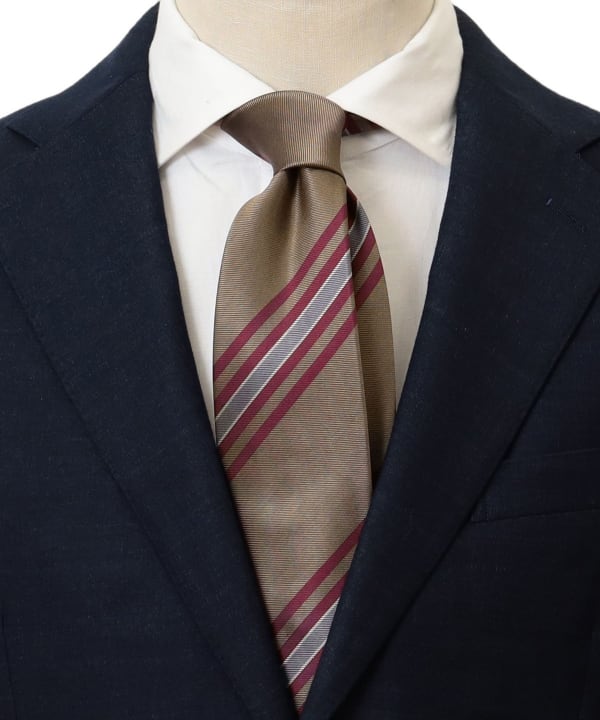 BEAMS HEART BEAMS HEART BEAMS HEART / striped tie 23AW⑥ (suit/tie