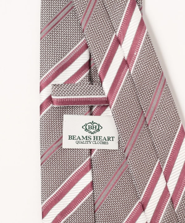 BEAMS HEART（ビームス ハート）ストライプ ネクタイ 24SS③
