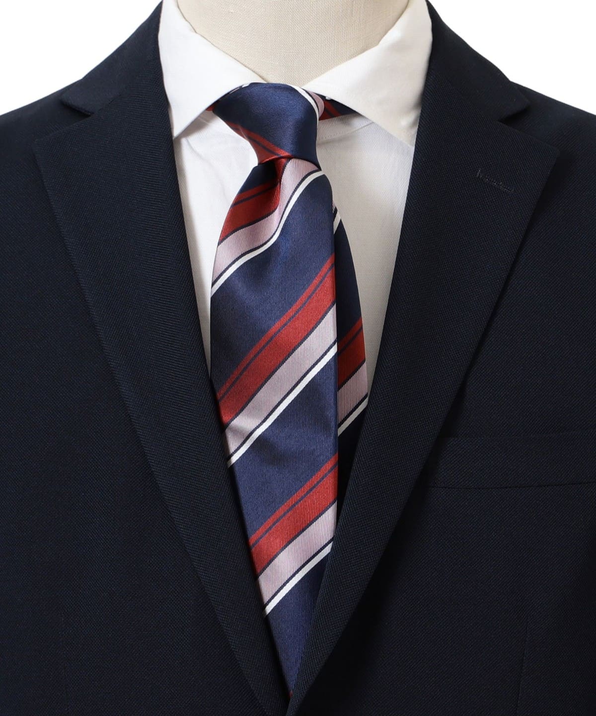 ストライプ ネクタイ 24SS③ スーツ・ネクタイ MEN BLUE① ONE SIZE ストライプ ネクタイ 24SS③ スーツ・ネクタイ MEN BLUE① ONE SIZE