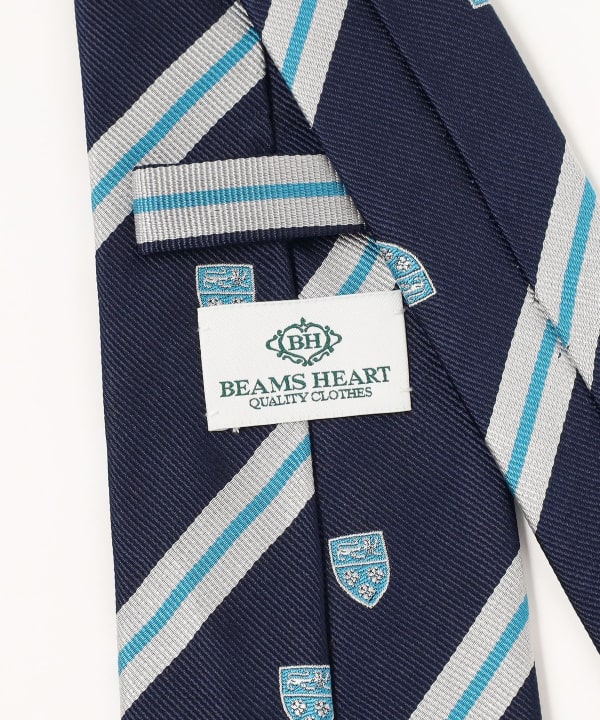 BEAMS HEART（ビームス ハート）クレスト ストライプ ネクタイ（スーツ