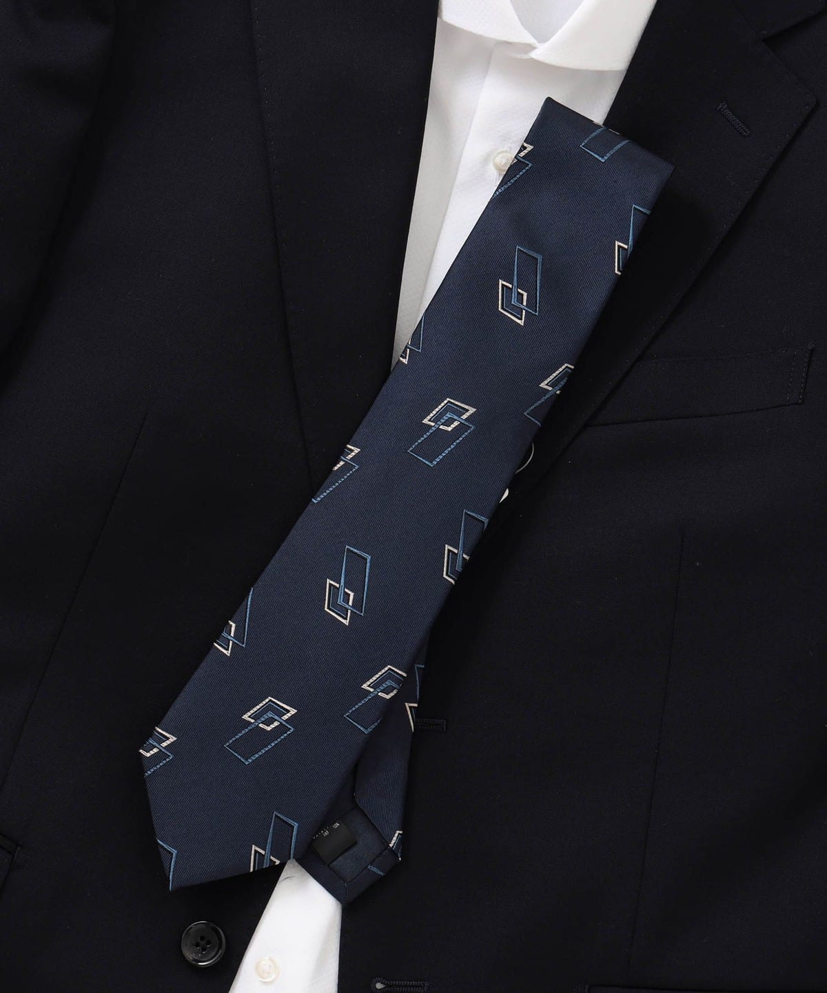 ジャカード ネクタイ 25SS① スーツ・ネクタイ MEN NAVY④ ONE SIZE ジャカード ネクタイ 25SS① スーツ・ネクタイ MEN NAVY④ ONE SIZE