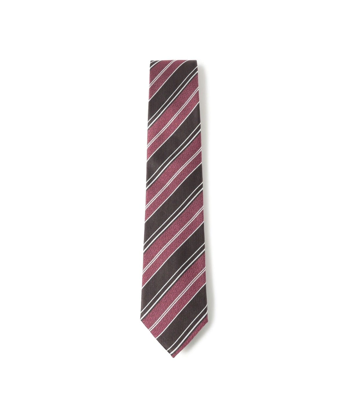 ストライプ ネクタイ① スーツ・ネクタイ MEN DARK BROWN ONE SIZE ストライプ ネクタイ① スーツ・ネクタイ MEN DARK BROWN ONE SIZE